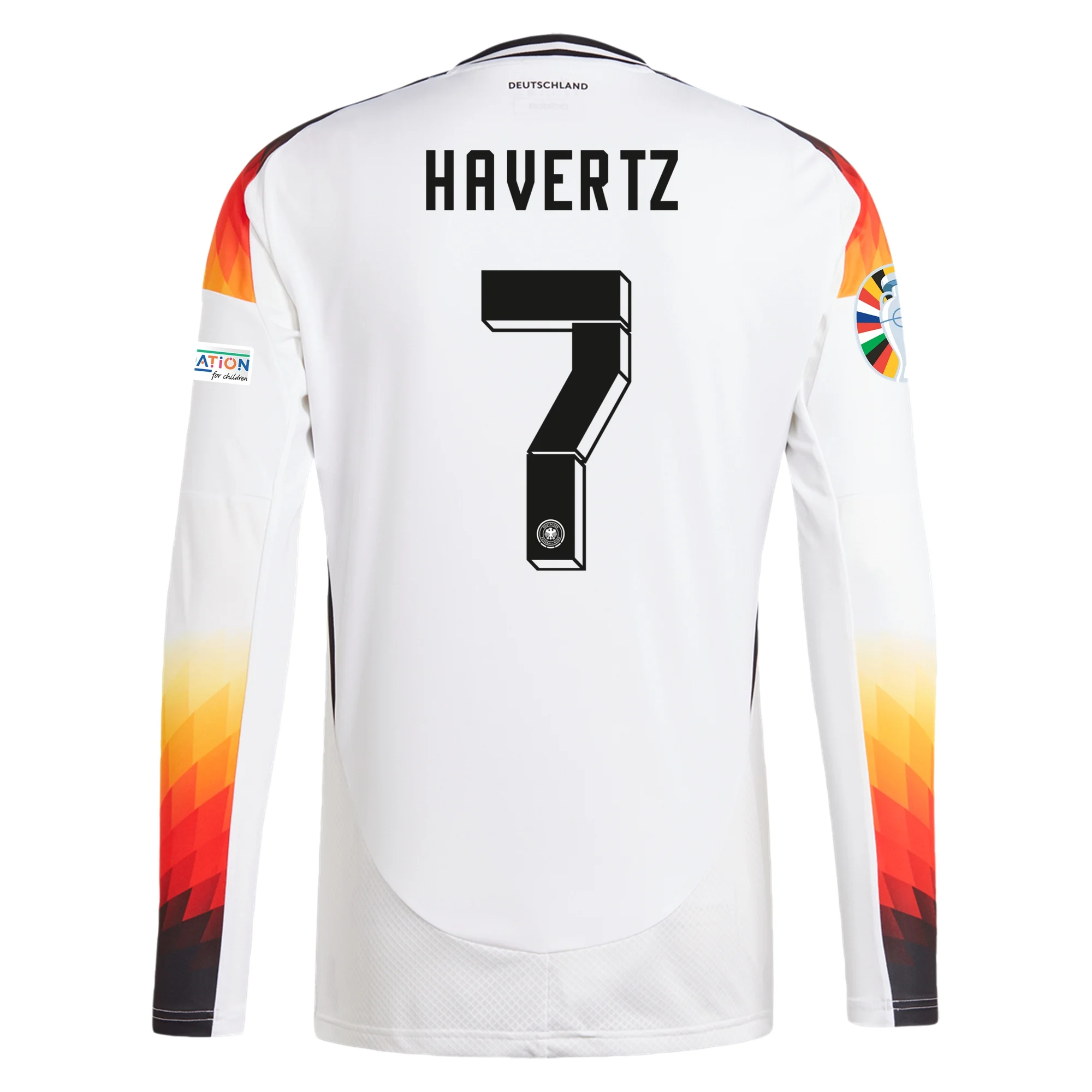 Kai Havertz Germany Long Sleeve Home Jersey | SideJersey